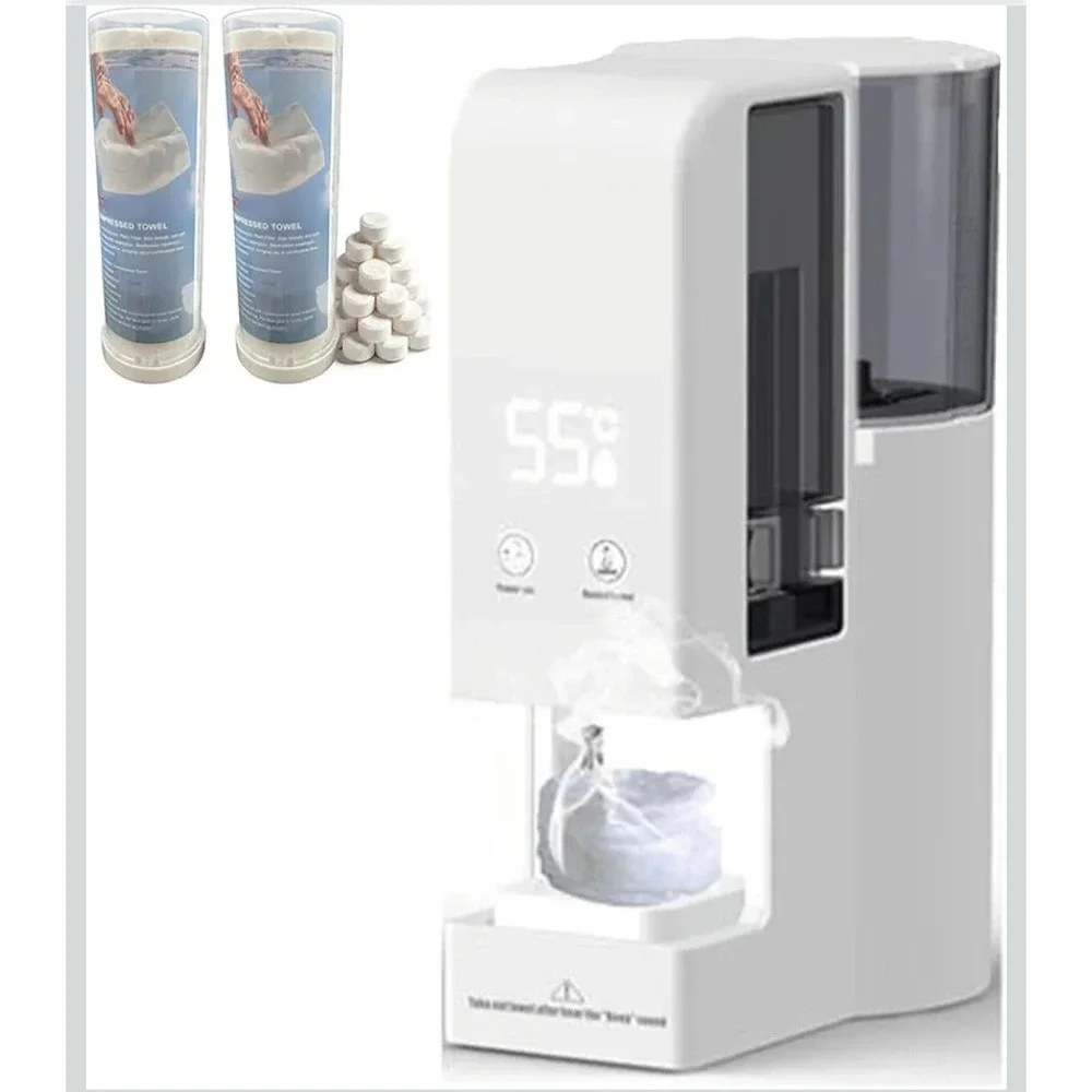 Hot Face Towel Heater Machine, Automatic Disposable Towel Warmer with Steam